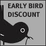 50 % off early bird discounts extended for one week only